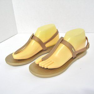 MELISSA SIZE 9 SANDALS Sun Ventura Metallic